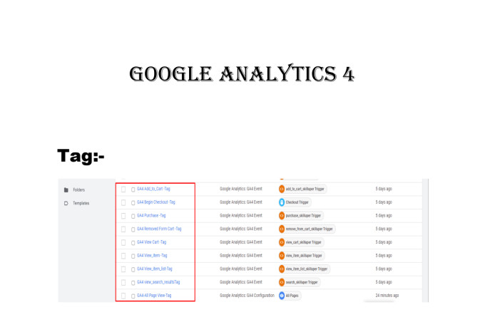 setup gtm, ga4, microsoft clarity, fb conversion API or facebook events datasets